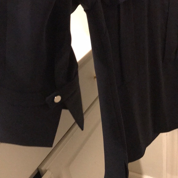 Rachel Roy Navy two pocket blouse SZ Small - Picture 4 of 4